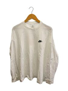 NIKE◆長袖Tシャツ/S/コットン/WHT/DR0097-100