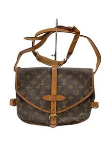 LOUIS VUITTON◆1)ソミュール30_モノグラム・キャンバス_BRW/PVC/BRW/M42256