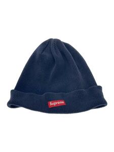 Supreme◆ニットキャップ/FREE/コットン/ネイビー/メンズ