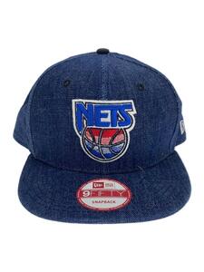 NEW ERA◆Hollywood classics/NETS/キャップ/FREE/デニム/インディゴ/メンズ