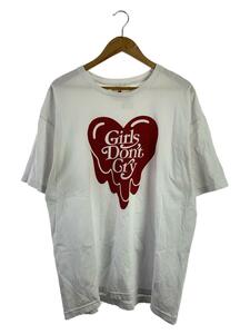 Girls Don’t Cry◆×Emotionally Unavailable/Tシャツ/XL/コットン/WHT/無地//