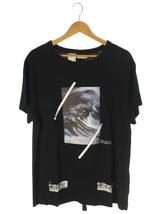 OFF-WHITE◆WAVE TEE/Tシャツ/S/コットン/BLK//_画像1