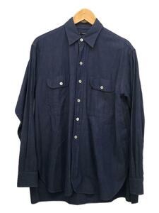 MAATEE&SONS◆WORK SHIRTS/長袖シャツ/1/コットン/BLU/MT3103-0604A/WORK SHIRTS//