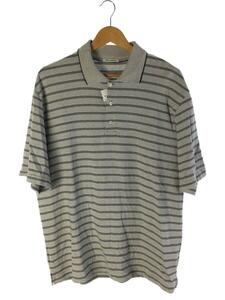 UNIVERSAL PRODUCTS◆MULTI BORDER S/S POLO/ポロシャツ/2/コットン/GRY/ボーダー/231-60106//
