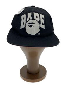 A BATHING APE◆キャップ/FREE/コットン/BLK/無地/メンズ/001CPA301006X//