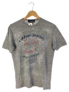 DSQUARED2◆Tシャツ/S/コットン/GRY/s74gd0326//