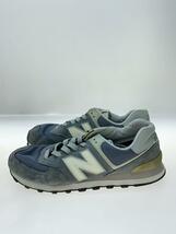 NEW BALANCE◆ローカットスニーカー/26.5cm/GRY/スウェード//_画像1