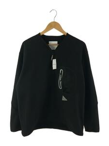 and wander◆スウェット/L/ポリエステル/BLK/574-3284058/light fleece pullover//