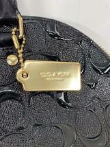 COACH◆ショルダーバッグ_シグネチャー_ブラック/-/BLK//_画像7