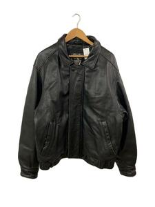 EDDIE BAUER◆レザージャケット・ブルゾン/L/レザー/BLK/00s//