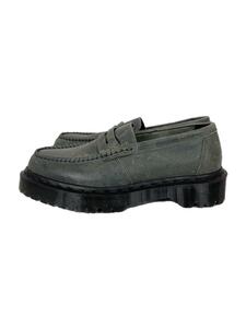 Dr.Martens◆コインローファー/UK6/グレー/レザー/厚底/MIE penton BEX/31013053//