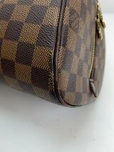 LOUIS VUITTON◆n41434/ボストンバッグ/ビニール/ブラウン/角擦れ//_画像7