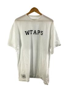 WTAPS◆22ss/ACADEMY SS/Tシャツ/4/コットン/ホワイト//