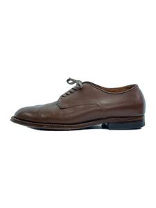 Alden◆MILITARY PLAIN TOE OX/ミリタリーラスト/ドレスシューズ/US9/ブラウ/レザー/53713