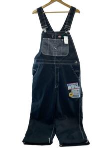 DICKIES◆× 9090/Overalls/オーバーオール/L/ポリエステル/ブラック/NN1036//