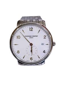 FREDERIQUE CONSTANT◆クォーツ腕時計/アナログ/SLV/Fc20/フレデリックコンスタント//