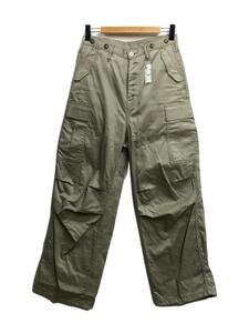 SUGARHILL◆2022/Herringbone Army Cargo Pants/カーゴパンツ/34/コットン/カーキ/無地//