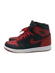 NIKE◆AIR JORDAN 1 RETRO HIGH OG/エアジョーダン1レトロハイ/ブラック/26.5cm/BLK//