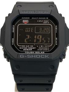 CASIO◆ソーラー腕時計_G-SHOCK/デジタル/ラバー/BLK/BLK