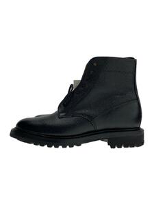 SANDERS◆レースアップブーツ/US8/BLK/レザー/8366BG//