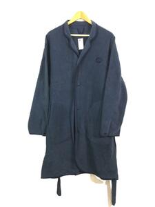 Porter Classic◆FLEECE GOWN COAT/フリースコート/ガウン/L/ポリエステル/NVY/