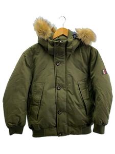 TOMMY HILFIGER◆ダウンジャケット/M/ポリエステル/KHK/MW0MW12457