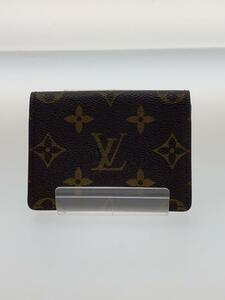 LOUIS VUITTON◆アンヴェロップ・カルトドゥヴィジット_モノグラム・キャンバス_BRW/PVC/BRW/総柄/レディー