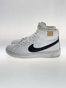 NIKE◆COURT ROYALE 2 MID/28cm/WHT