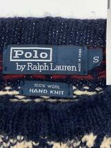 POLO RALPH LAUREN◆セーター(厚手)/S/ウール/NVY/総柄_画像3