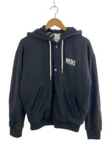 DIESEL◆ジップパーカー/XS/コットン/BLK/総柄