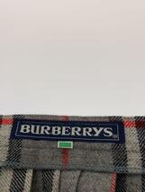 BURBERRYS◆スカート/-/ウール/GRY/チェック_画像4