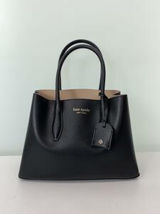 kate spade new york◆ショルダーバッグ/レザー/BLK