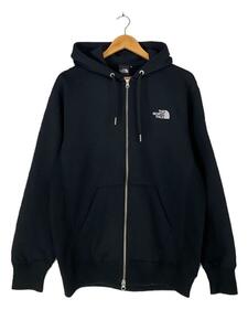 THE NORTH FACE◆SQUARE LOGO FULL ZIP/スクエアロゴフルジップ/L/コットン/ブラック