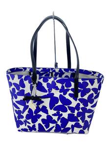 kate spade new york◆トートバッグ/ハンドバッグ/牛革/BLU/総柄