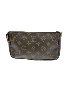 LOUIS VUITTON◆1)ポシェット・アクセソワール_モノグラム・キャンバス_BRW/PVC/BRW