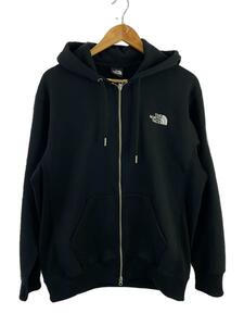 THE NORTH FACE◆SQUARE LOGO FULL ZIP_スクエアロゴフルジップ/L/ポリエステル/BLK