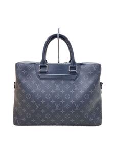 LOUIS VUITTON◆オディセ・ブリーフケース_モノグラム・エクリプス_BLK/PVC/BLK