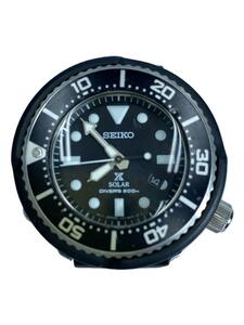 SEIKO◆ソーラー腕時計/アナログ/ラバー/BLK/BLK/V147-0AX0