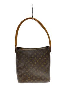 LOUIS VUITTON◆ルーピングGM_モノグラム・キャンバス_BRW/PVC/BRW