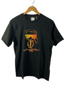 KARL LAGERFELD◆Tシャツ/M/コットン/BLK/LM3G2020//