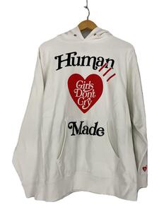 HUMAN MADE◆VERDY HARAJUKU DAY限定/パーカー/XL/コットン/ホワイト/プルオーバー