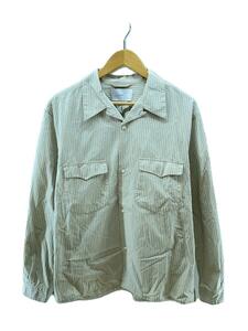 SUGARHILL◆22SS/STRIPE OPEN-COLLAR SHIRT/3/コットン/GRY/ストライプ//