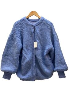 AMERI◆22AW/2WAY MOHAIR SHAGGY KNIT/FREE/ナイロン/BLU/01220131030/穴有//