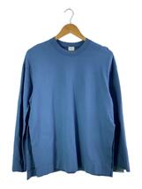 CLANE◆MANOF/MESH SLEEVE LAYERED TOPS/M/レーヨン/BLU/無地/83105-1022_画像1