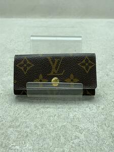 LOUIS VUITTON◆ミュルティクレ4_モノグラム・キャンバス_BRW/PVC/BRW/モノグラム/レディース