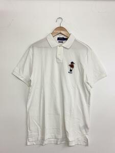 POLO RALPH LAUREN◆ポロシャツ/L/コットン/WHT//