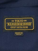 NEIGHBORHOOD◆長袖シャツ/M/ポリエステル/NVY/201TSNH-SHM11_画像3