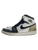 NIKE◆AIR JORDAN 1_エア ジョーダン 1/26cm/BLK/レザー/555088-108_画像1