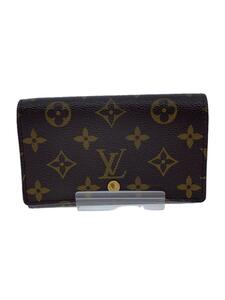 LOUIS VUITTON◆ポルト・モネ・ビエ・トレゾール_モノグラム・キャンバス_BRW/PVC/BRW/レディース