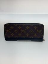 LOUIS VUITTON◆ジッピー・ウォレット・ヴェルティカル_モノグラム・マカサー_BRW/PVC/BRW/メンズ_画像2